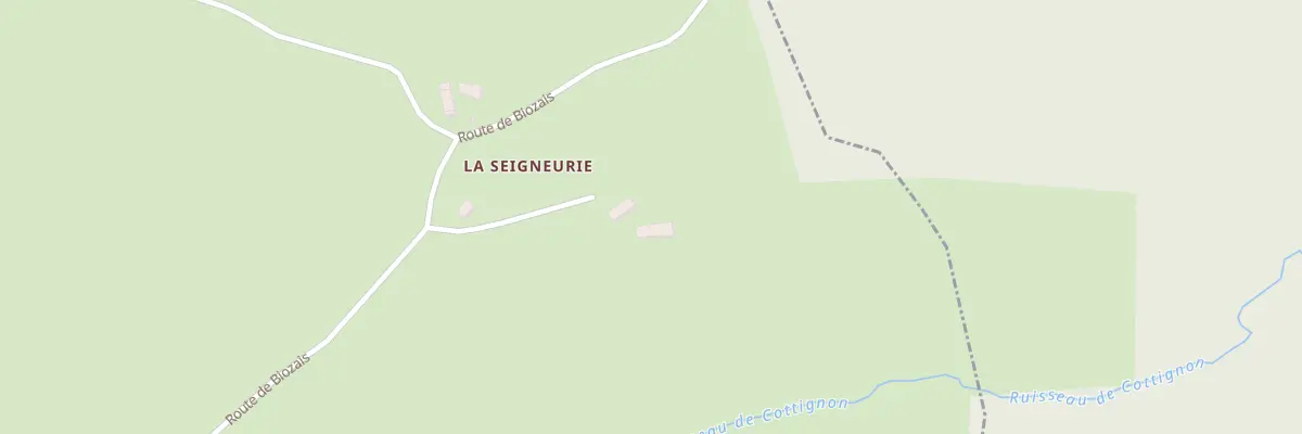 Plan du 1442 Rte de Biozais à Theneuille