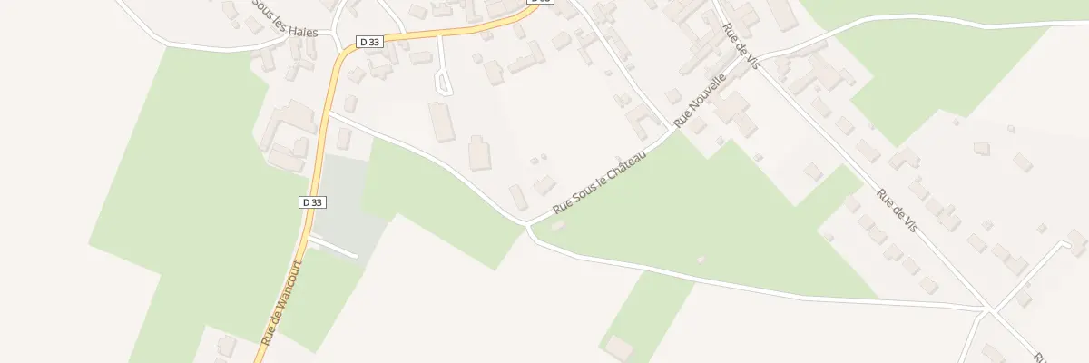 Plan du 4 Sous le Château à Monchy-le-Preux