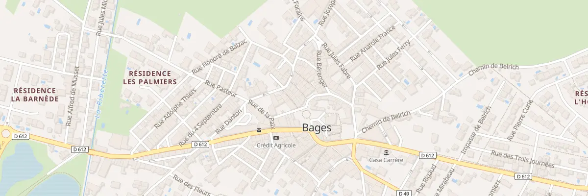 Plan du 5 Rue Vieille à Bages