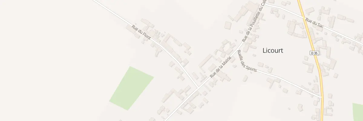 Plan du 4 Rue du Flont à Licourt