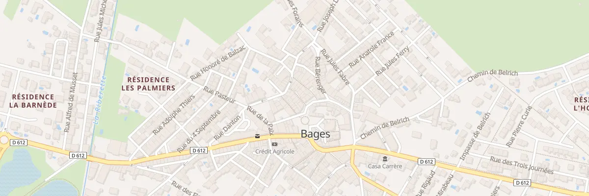 Plan du 4 Rue Vauban à Bages