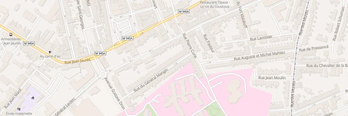 Plan du 16 Rue du General Mangin à Armentières