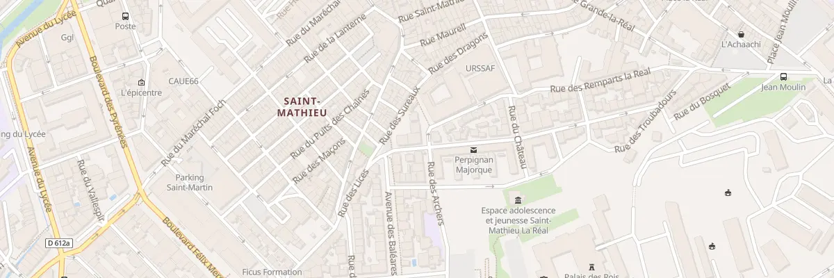 Plan du 52 Rue des Rois-de-Majorque à Perpignan