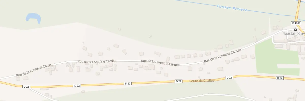 Plan du 44 Rue de la Fontaine Cardée à Dormelles