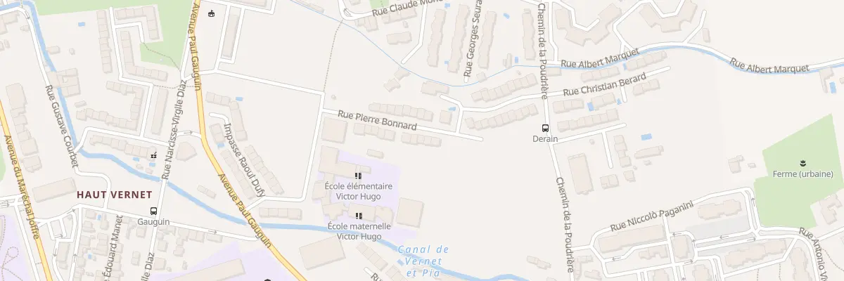 Plan du 16 Rue Pierre Bonnard à Perpignan