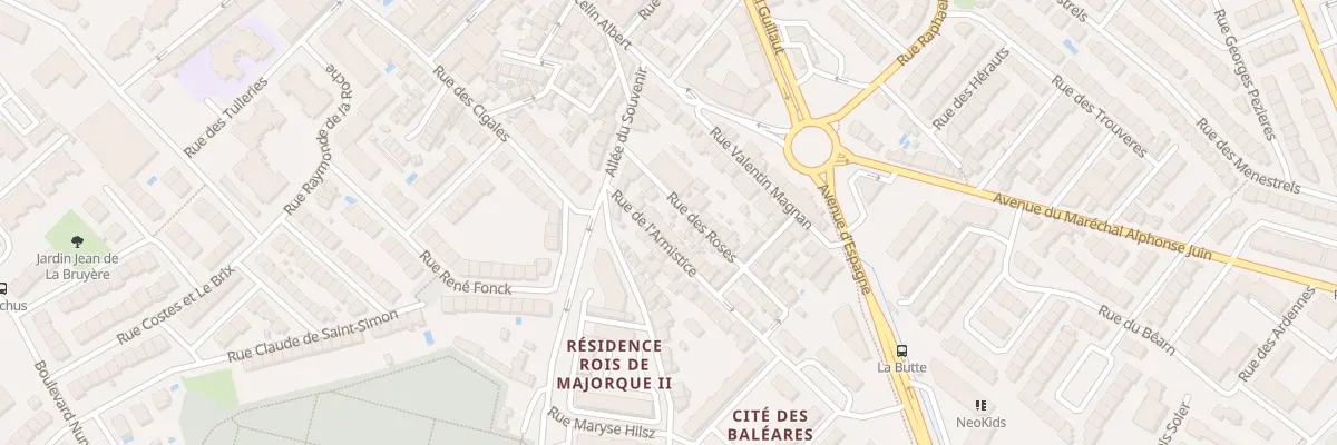 Plan du 7 Rue de l’Armistice à Perpignan
