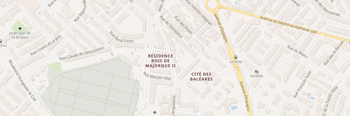 Plan du 35 Rue de la Briqueterie à Perpignan