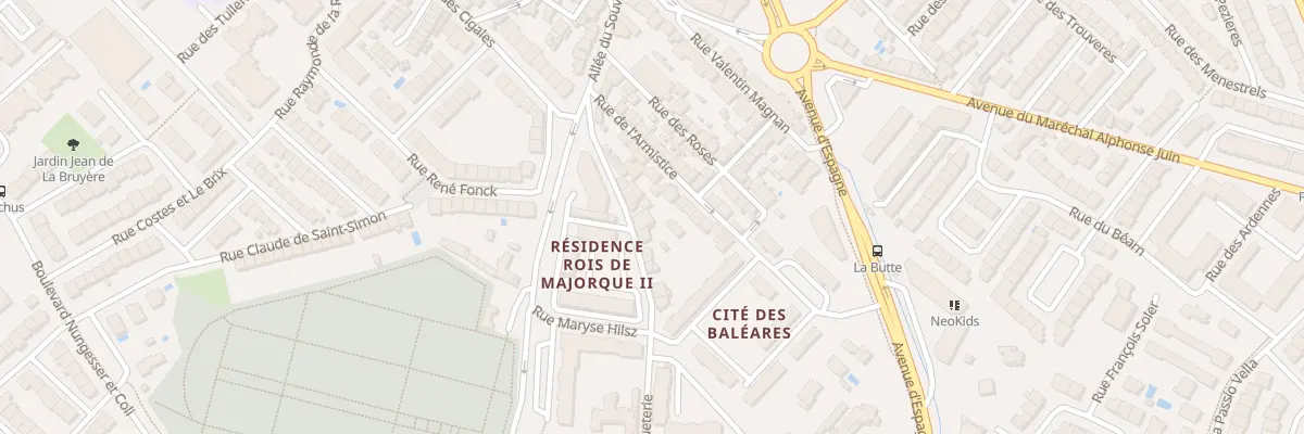 Plan du 31 Rue de la Briqueterie à Perpignan