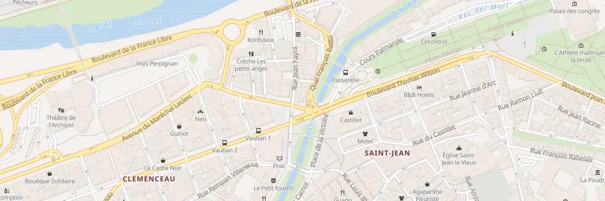Plan du 3 Pl de la Résistance à Perpignan