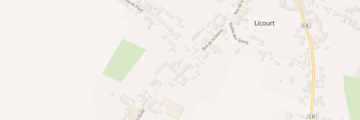 Plan du 2 Rue de l’Enfer à Licourt
