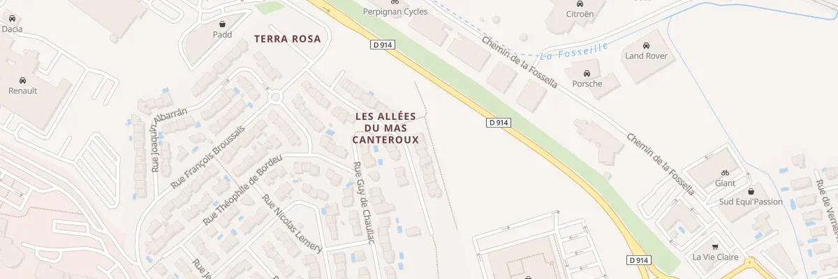 Plan du 346 Rue Docteur Francis Montane à Perpignan