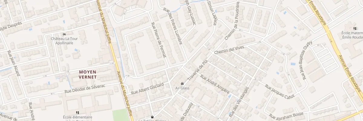 Plan du 1 Rue des Frères Lumière à Perpignan