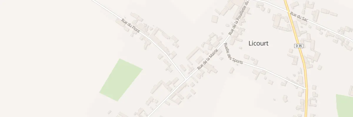 Plan du 2B Rue du Flont à Licourt