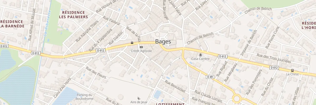 Plan du 1 Rue Montesquieu à Bages