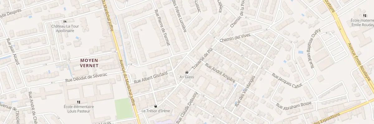 Plan du 3 Rue Michel Chasles à Perpignan