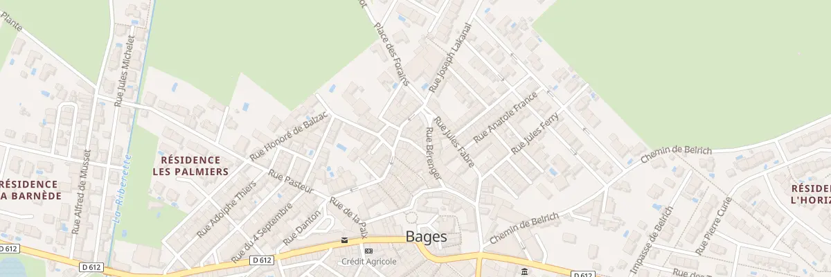 Plan du 5 Rue des Lavandieres à Bages