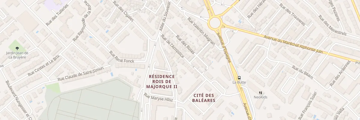 Plan du 16 Rue de l’Armistice à Perpignan