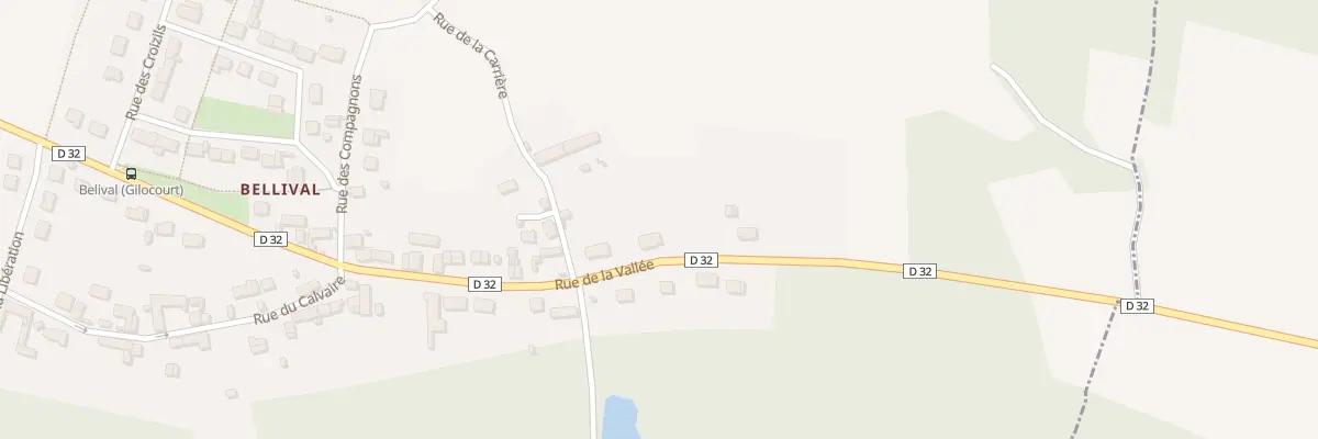 Plan du 471 Rue de la Vallée à Gilocourt