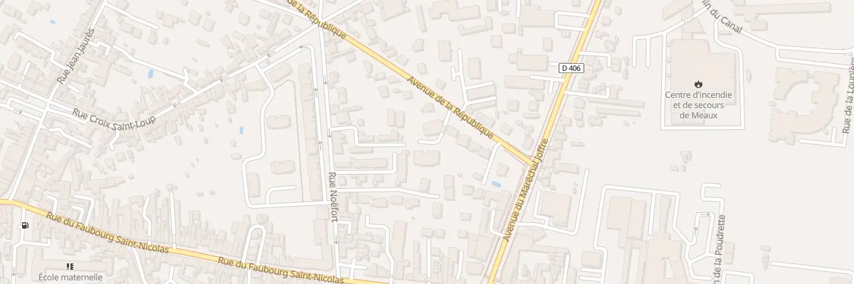 Plan du 114 Av de la Republique à Meaux