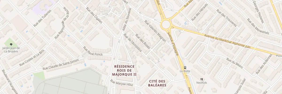 Plan du 13 Rue de l’Armistice à Perpignan