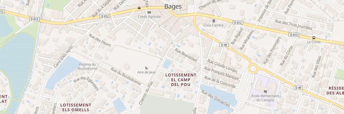 Plan du 15 Rue des Cypres à Bages