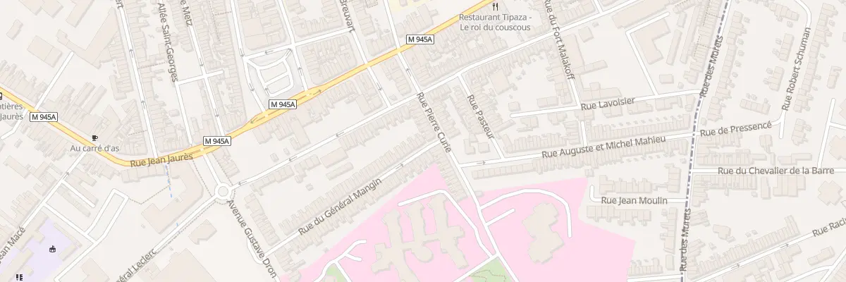 Plan du 2 Rue du General Mangin à Armentières