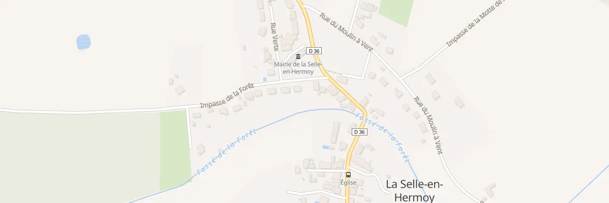 Plan du 5 Le Bourg à La Selle-en-Hermoy