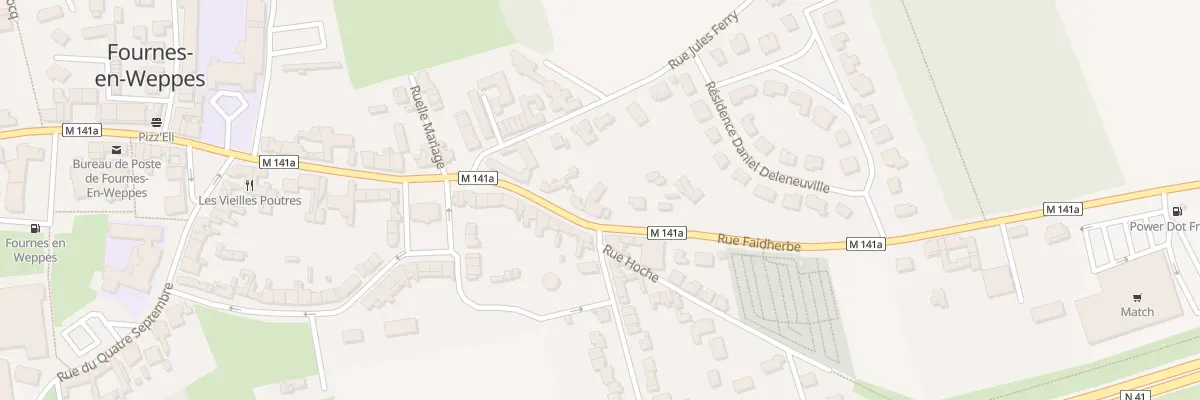 Plan du 1537 Rue Faidherbe à Fournes-en-Weppes