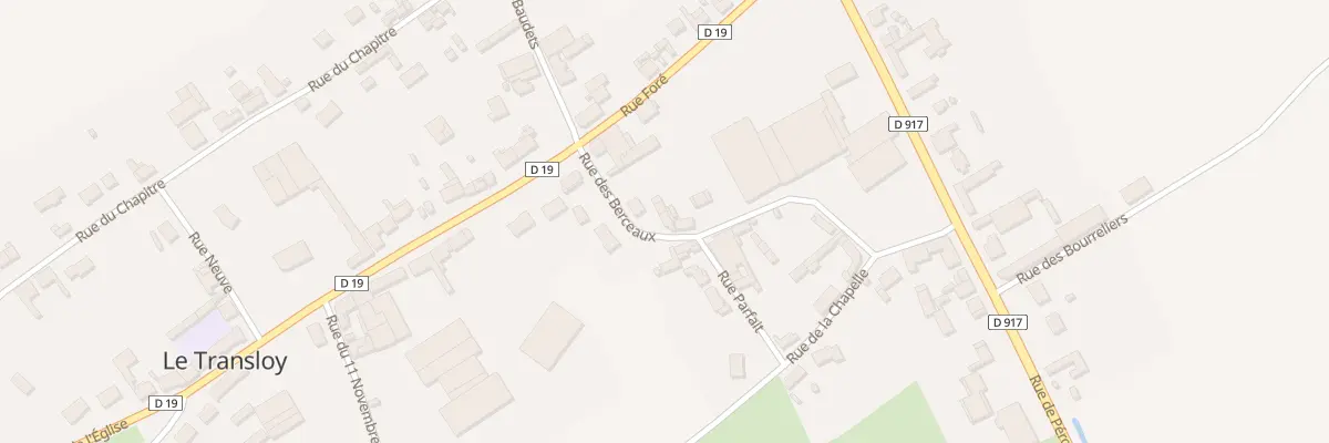 Plan du 3T Rue des Berceaux au Transloy