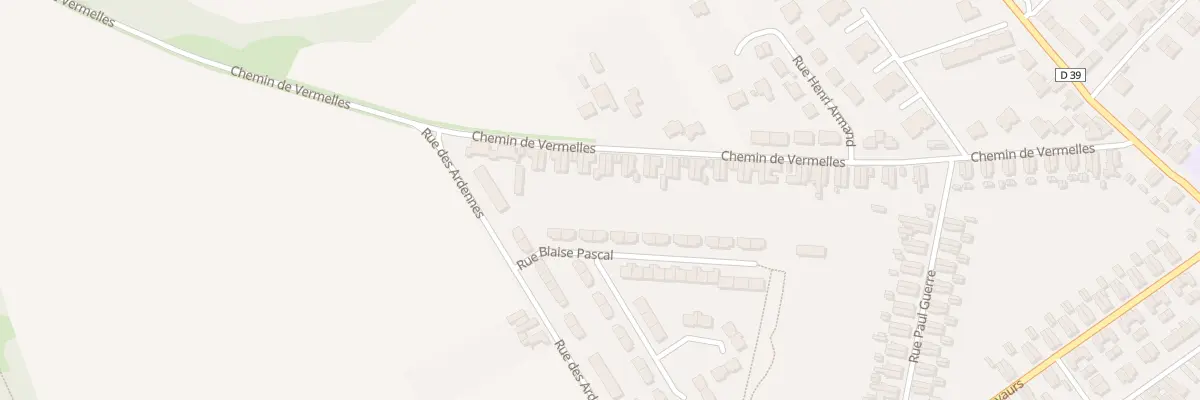 Plan du 88 Che de Vermelles à Harnes