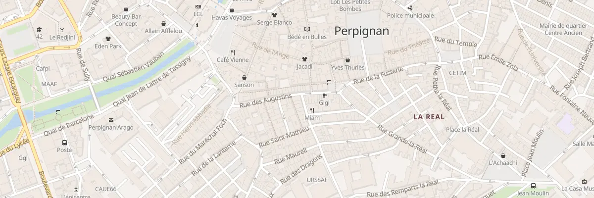 Plan du 30 Rue des Augustins à Perpignan