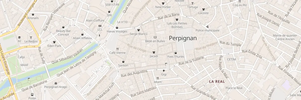 Plan du 21 Rue de l’Ange à Perpignan