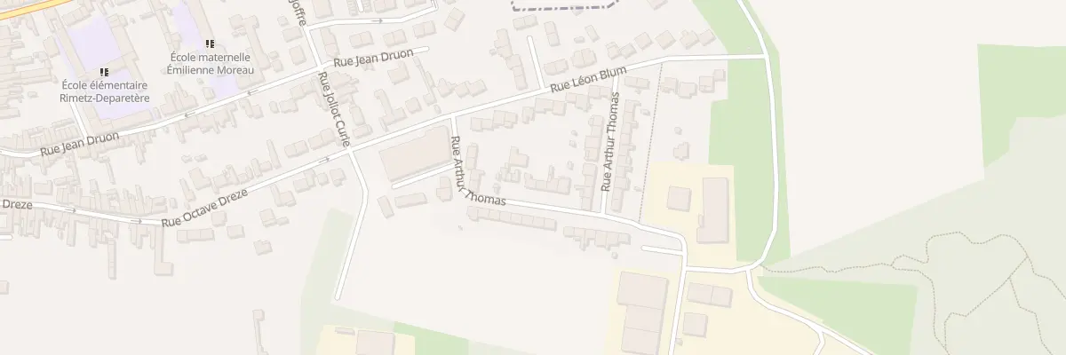 Plan du 11 Rue Thomas à Pont-à-Vendin