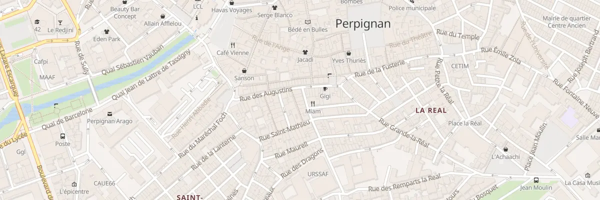 Plan du 1 Rue Dom Brial à Perpignan