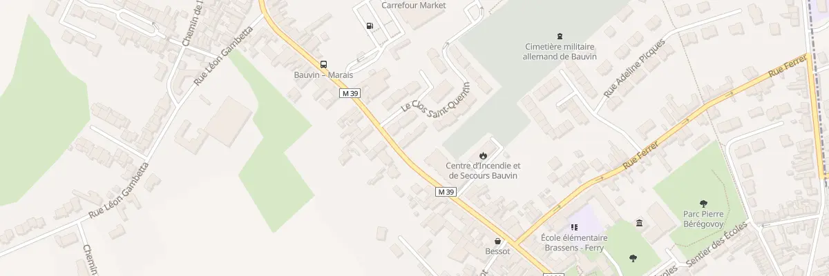 Plan du 69 Rue Jean Jaurès à Bauvin