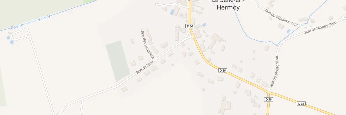 Plan du 7 Rue de Lezy à La Selle-en-Hermoy