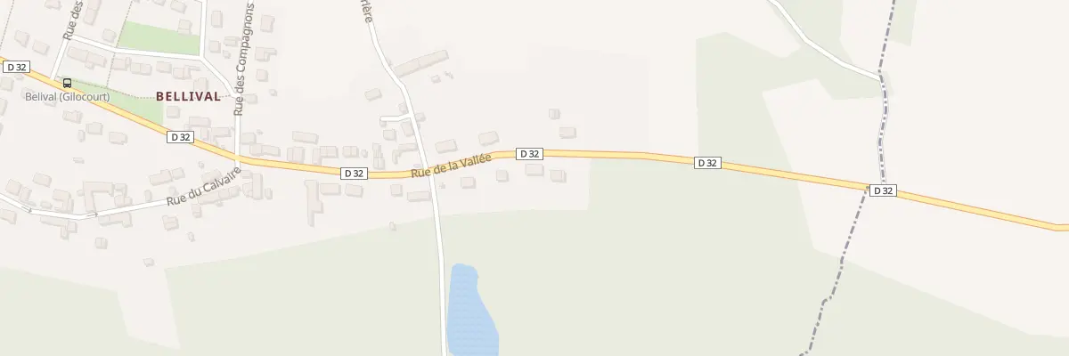 Plan du 506 Rue de la Vallée à Gilocourt