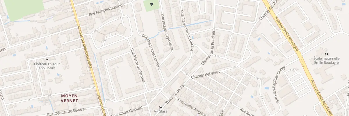 Plan du 10 Rue Gay Lussac à Perpignan