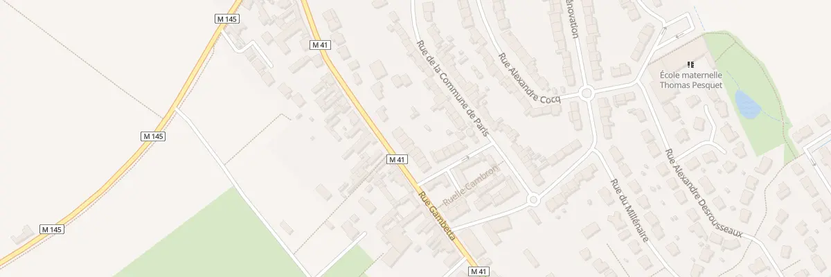 Plan du 646 Rue Gambetta à Sainghin-en-Weppes