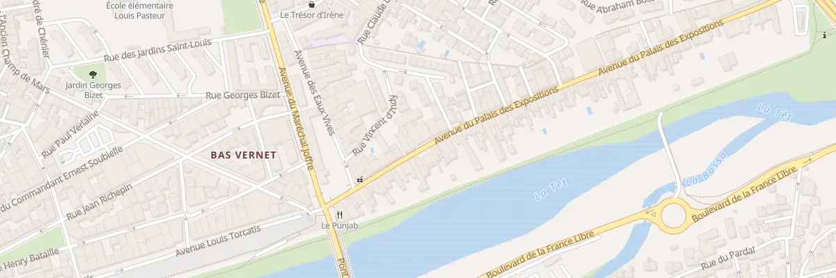 Plan du 17 Av du Palais-des-Expositions à Perpignan