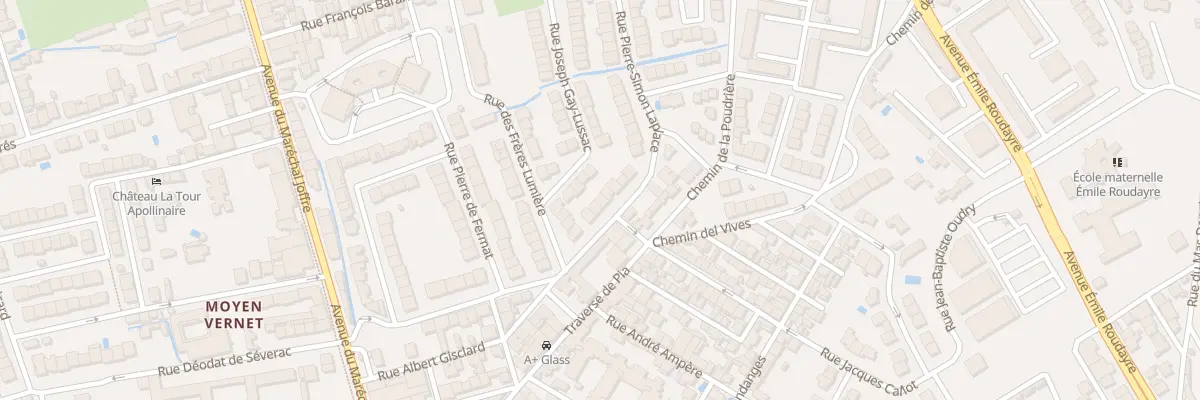 Plan du 7 Rue Pierre-Simon de Laplace à Perpignan