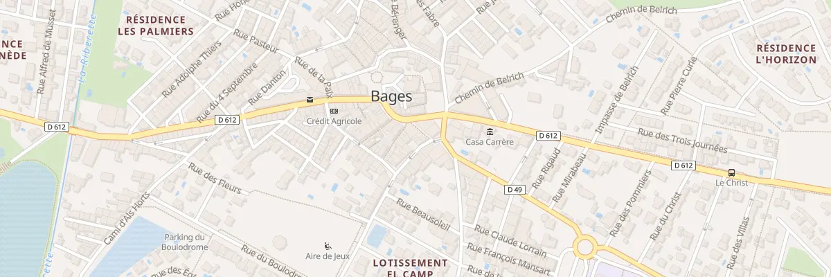 Plan du 3 Rue Jean Jaures à Bages