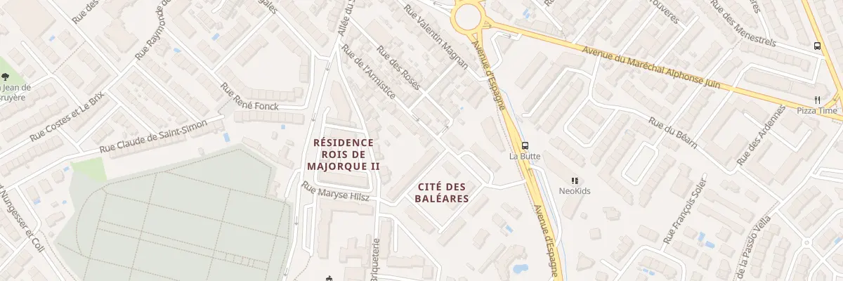 Plan du 28 Rue de l’Armistice à Perpignan