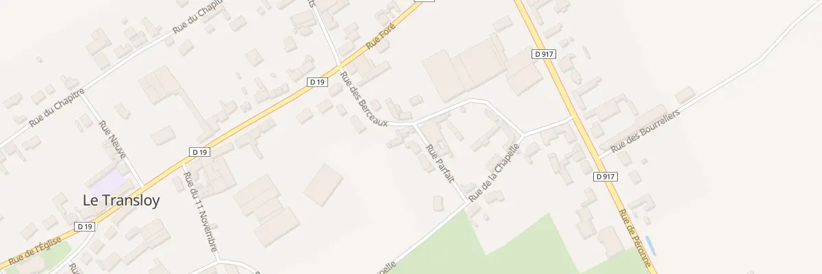 Plan du 10 Rue des Berceaux au Transloy