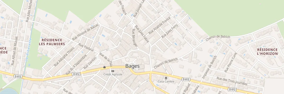 Plan du 4B Rue Francois Arago à Bages