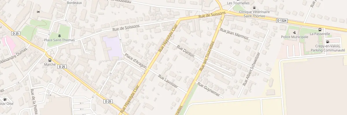 Plan du 2 Rue Danton à Crépy-en-Valois