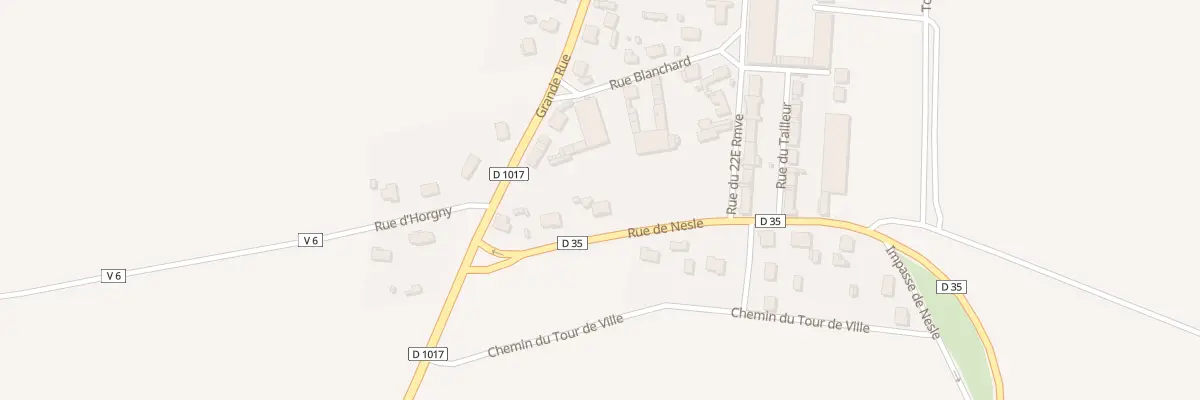 Plan du 1 Rue de Nesle à Villers-Carbonnel
