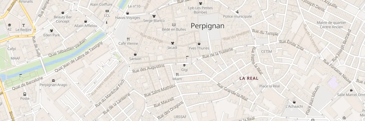Plan du 37 Rue des Augustins à Perpignan