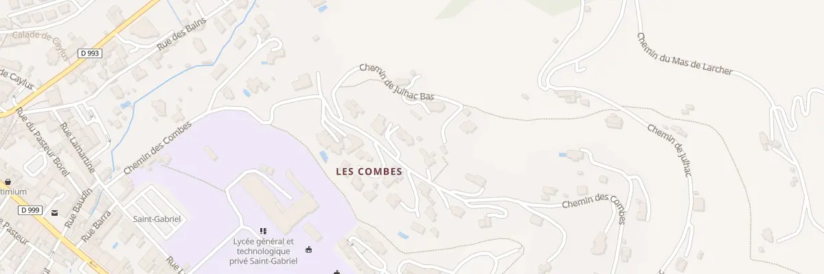 Plan du 392 Che des Combes à Saint-Affrique