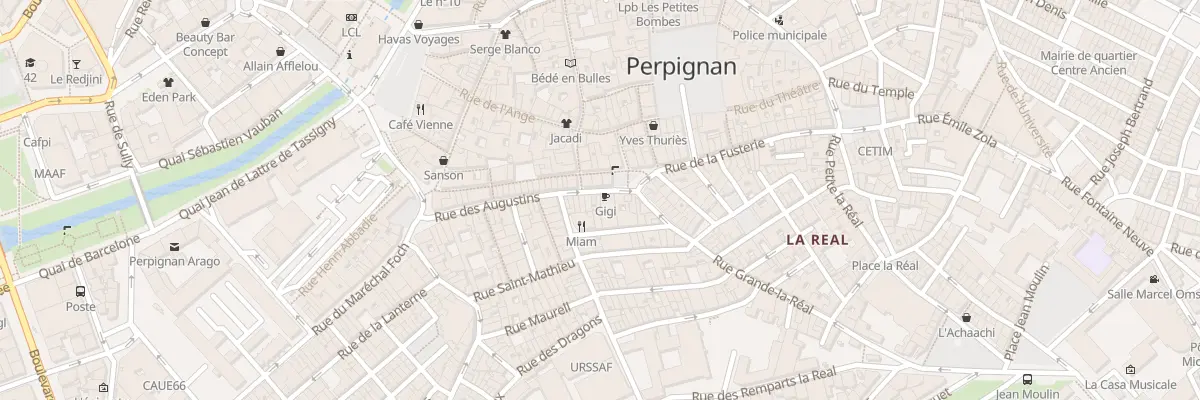 Plan du 44 Rue des Augustins à Perpignan